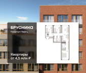 3-комн, 81.93 кв м, этаж 2/7 Набережный проспект, 1