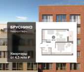 2-комн, 49.3 кв м, этаж 7/9 Набережный проспект, 1