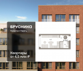 1-комн, 21.41 кв м, этаж 2/7 Набережный проспект, 1