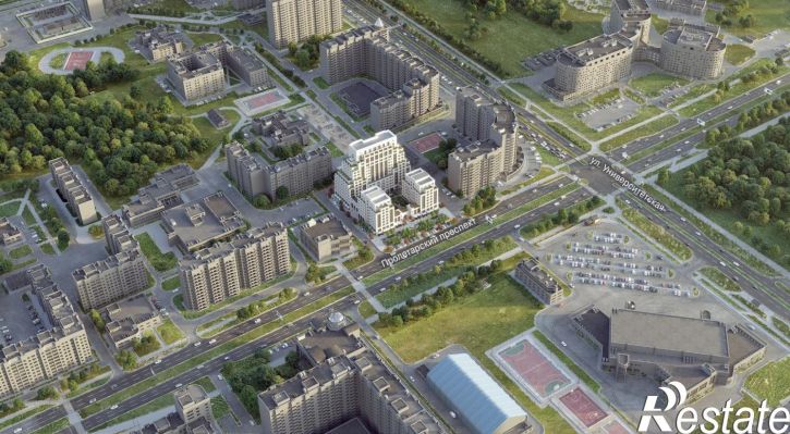 3-комн квартира в новом доме Пролетарский проспект, с9