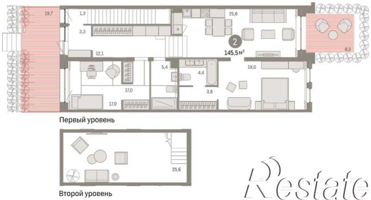 3-комн квартира в новом доме жилой комплекс Квартал Новин, 5