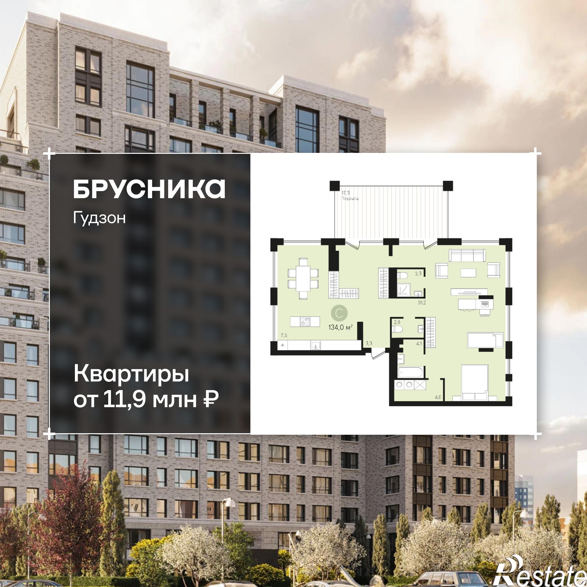 Купить квартиру за 18 830 000 рублей на Пролетарский проспект, с9