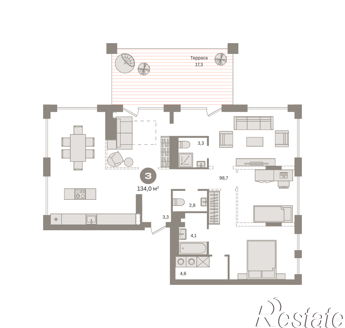 Купить квартиру за 18 830 000 рублей на Пролетарский проспект, с9