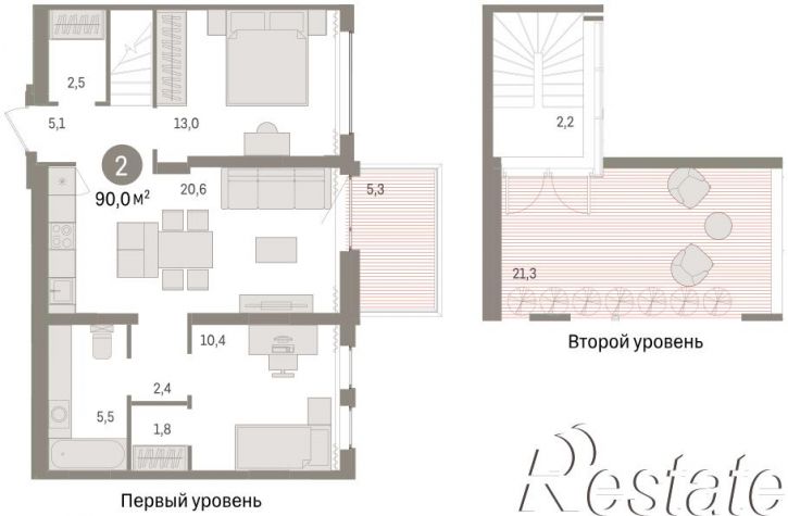 3-комн квартира в новом доме жилой комплекс Квартал Новин, 5
